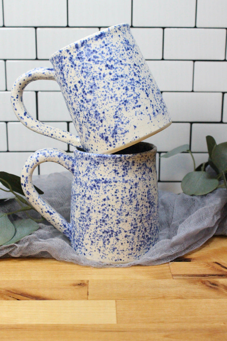 The Blue Splatterware Mug