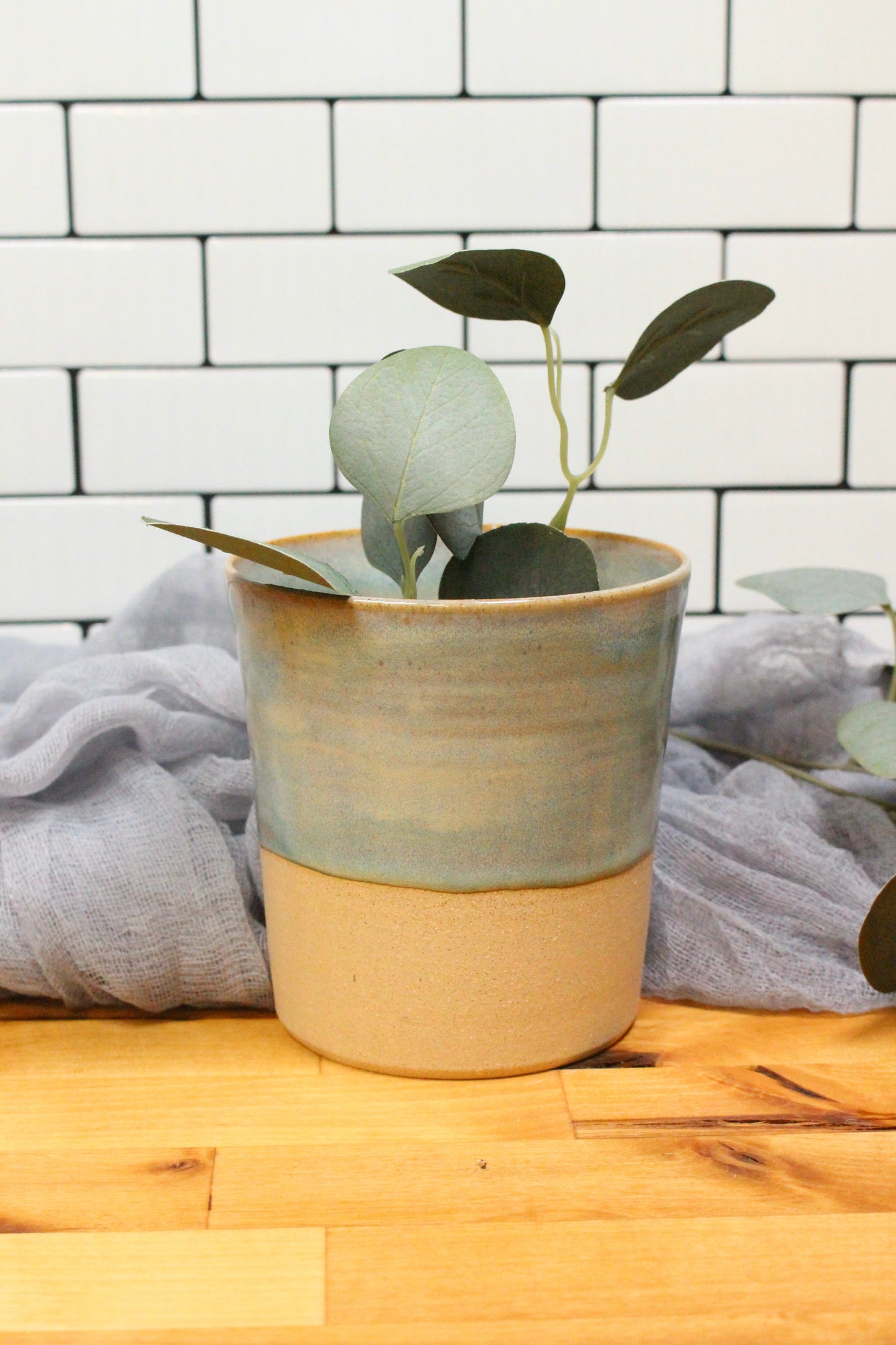 The Antique Blue Planter